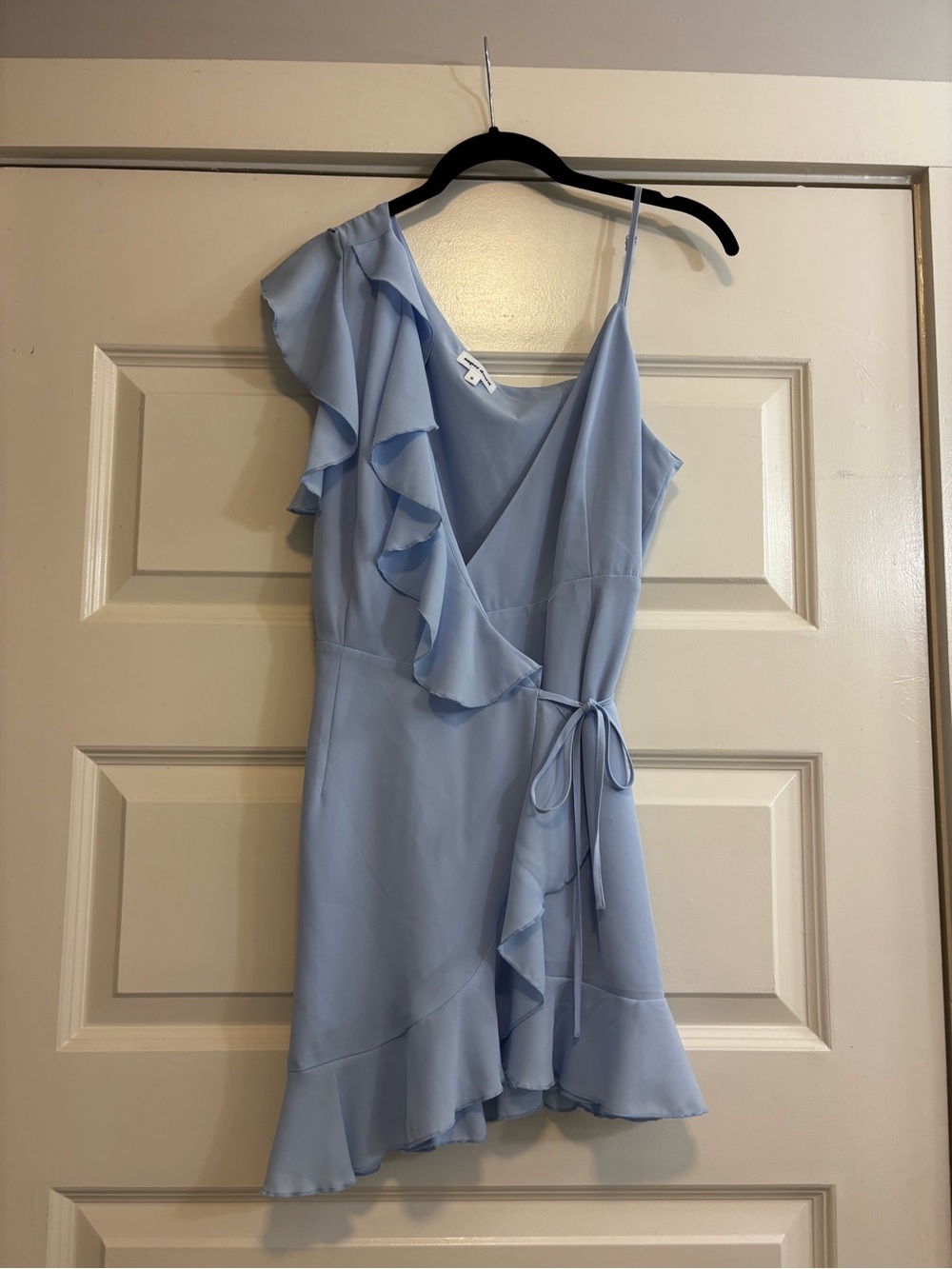 Superdown ruffle wrap dress